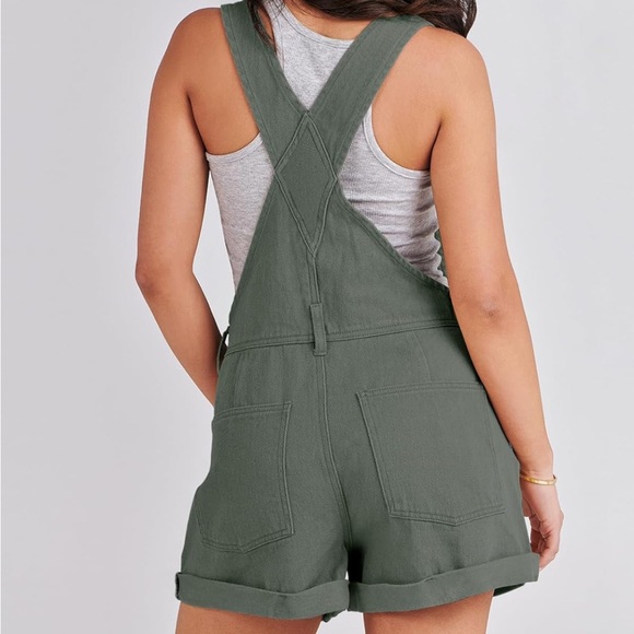 Olive green overalls - Picture 2 of 7